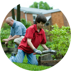 Gardening will encourage you to move a lot, like exercising