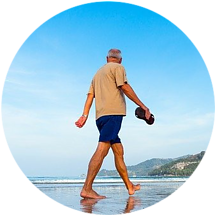 Walking is a great exercise for seniors.